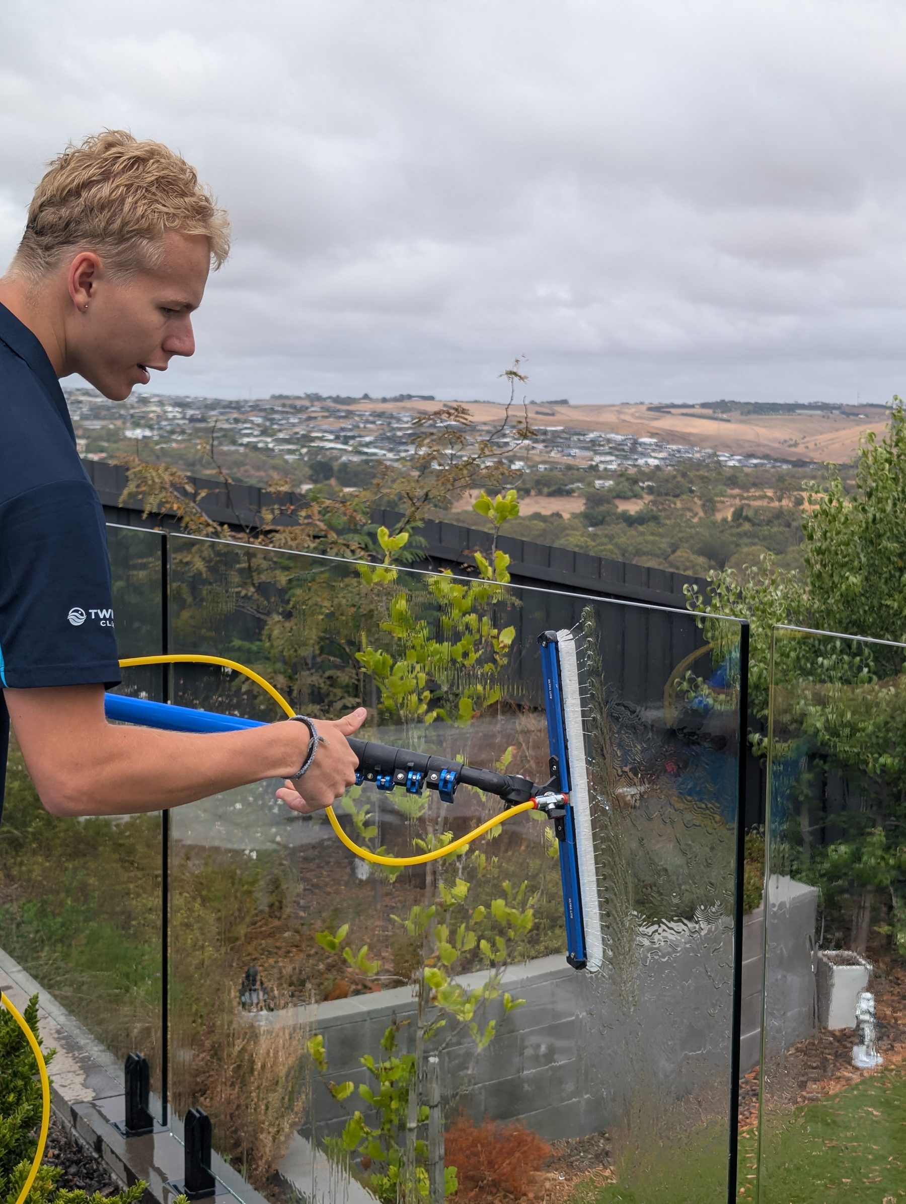 Restored driveway pressure washed by TwinTide Cleaning in Geelong